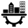 Silhouette of a person jumping joyfully.